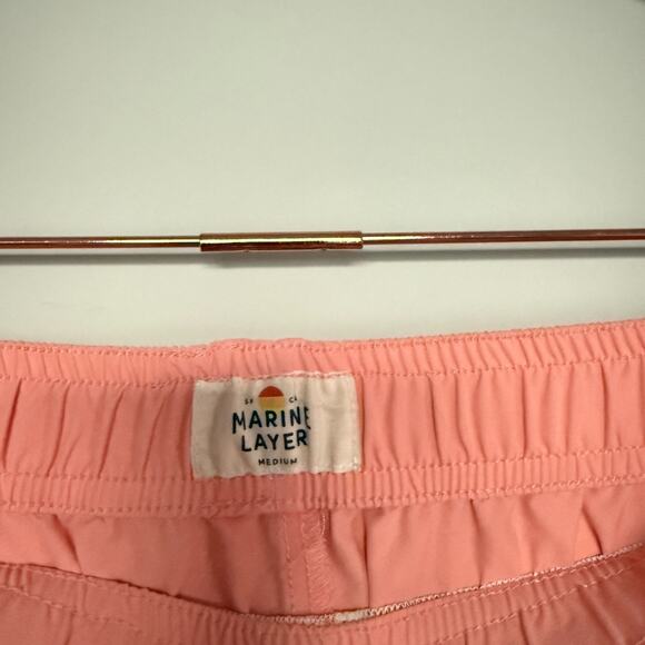 Marine Layer Men Laird Swim Trunks Medium Inseam 5" Drawstring Colorblock Beach - Picture 3 of 6